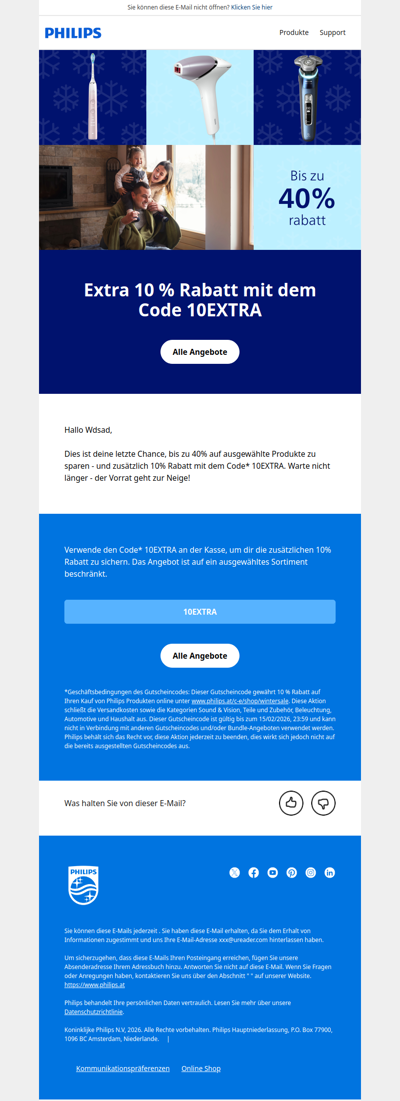 ⏰ Letzte Chance: Bis zu 40 % Rabatt + Extra 10 %