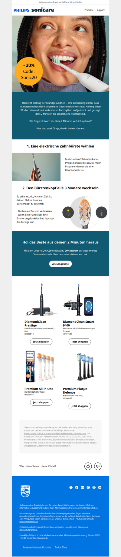 Hol das Beste aus deinen 2 Minuten heraus