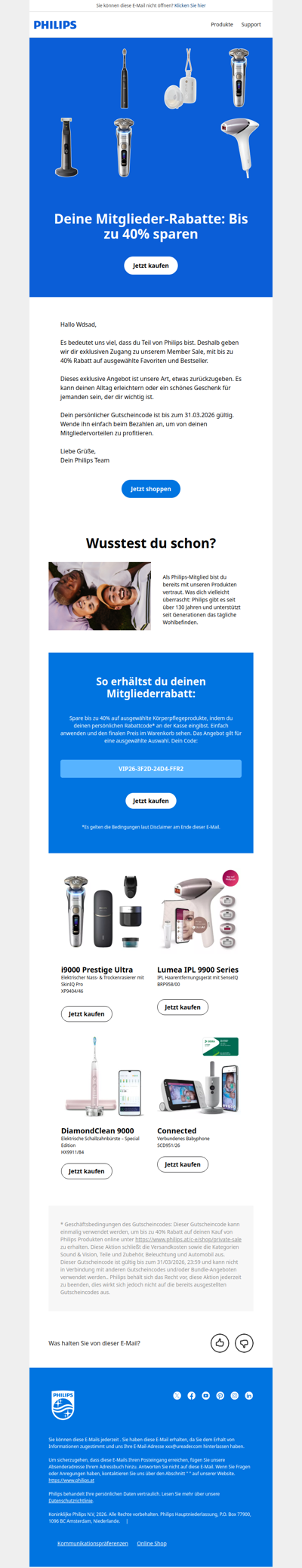 💙 Ein besonderes Dankeschön: Bis zu 40% Rabatt