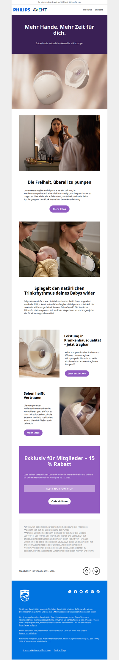 Die Milchpumpe, die sich mühelos in den Alltag einfügt