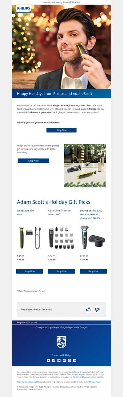 A Holiday Gift Tip from Adam Scott