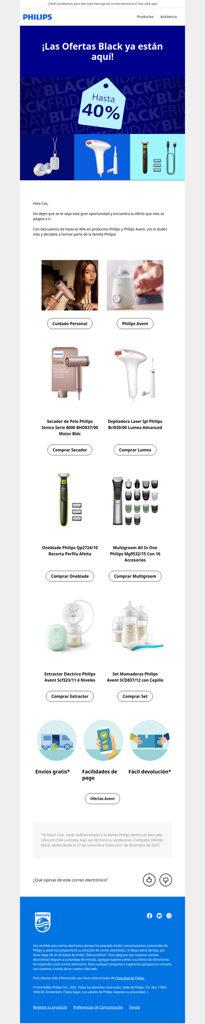 ¡Aprovecha las Ofertas Black que Philips tiene para ti!