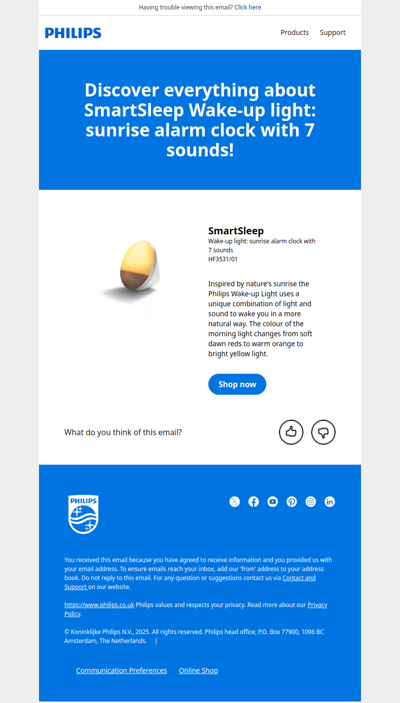 Discover everything about SmartSleep Wake-up light: sunrise alarm clock with 7 sounds