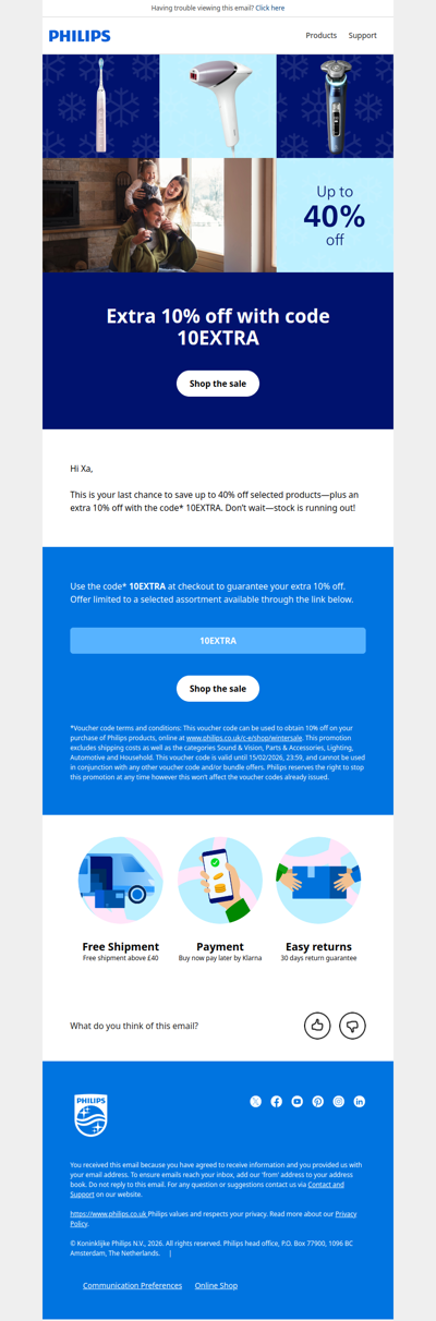 ⏰ Last Chance: Up to 40% Off + Extra 10%