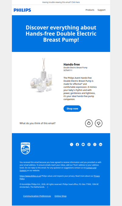 Discover everything about Hands-free Double Electric Breast Pump