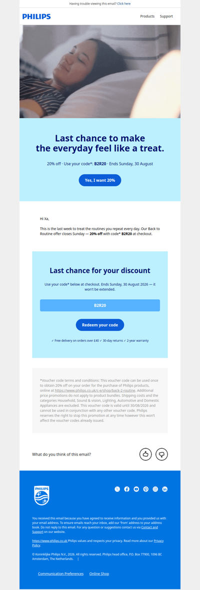 3 days left to use your code B2R20
