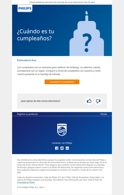 Asa, contanos, ¿cuándo cumplís años?