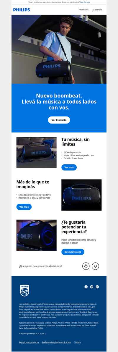 Nuevo boombeat de Philips