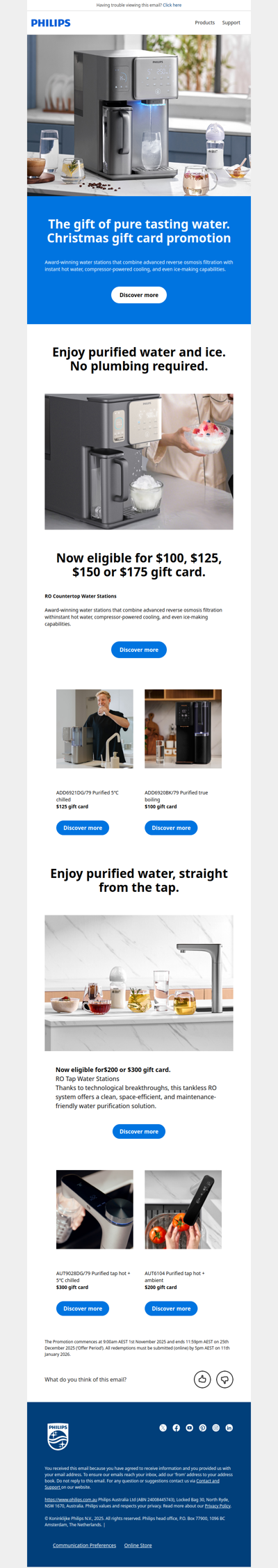 The gift of pure tasting water.