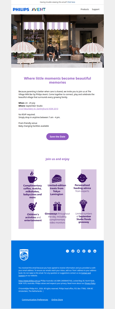 The Avent Milk Bar is coming to Sydney
