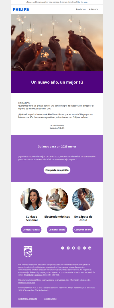 Empieza 2025 al estilo Philips
