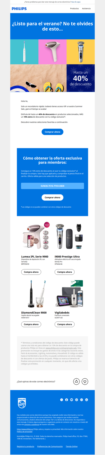 Hasta un 40% de descuento + 10% adicional para miembros