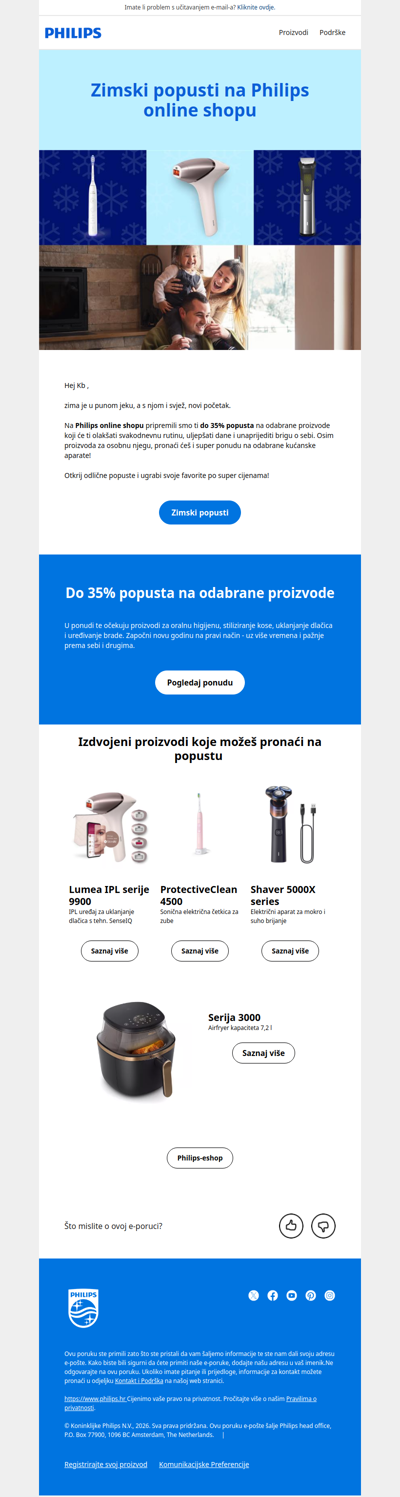 Započnite novu godinu uz Philips! 💙