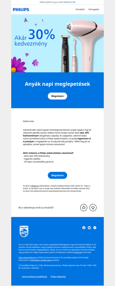 ✨Készülj anyák napjára akár 30% kedvezménnyel!