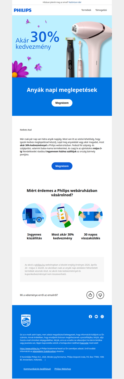 ⏰Utolsó esély az akár 30%-os anyák napi ajánlatokra!