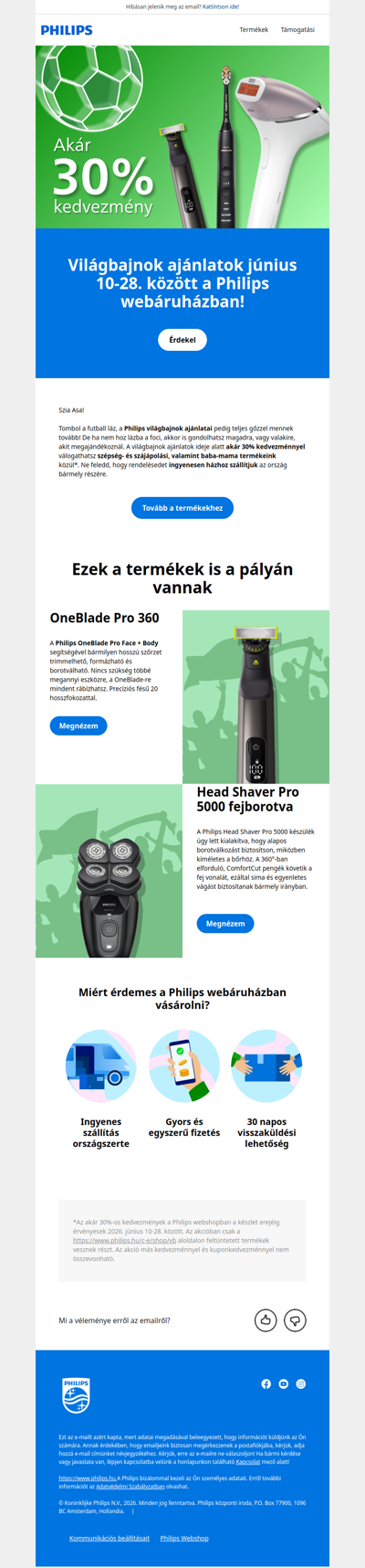 ⚽Amíg tart a bajnokság, akár 30% kedvezmény vár!