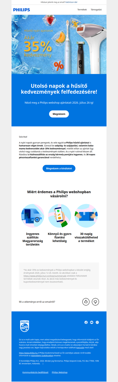 🔔 Utolsó napok az akár 35% kedvezményekre