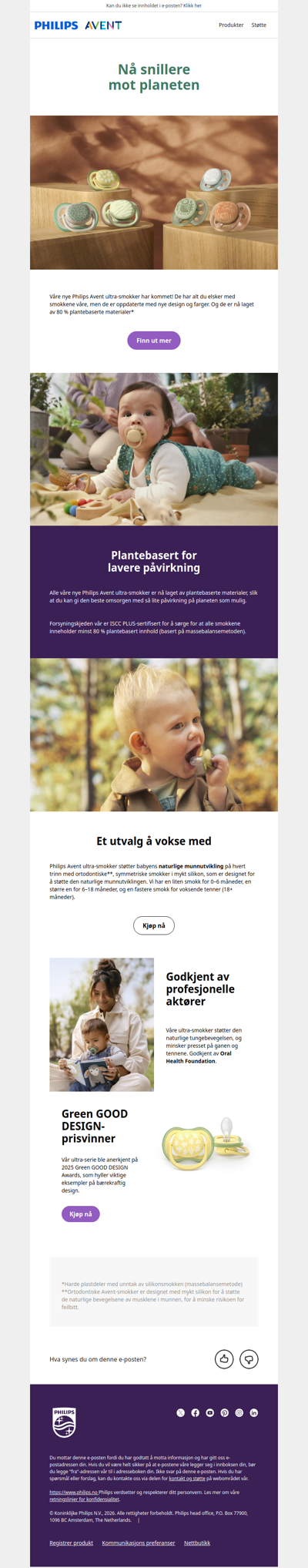 Smokkene våre er nå snillere mot planeten