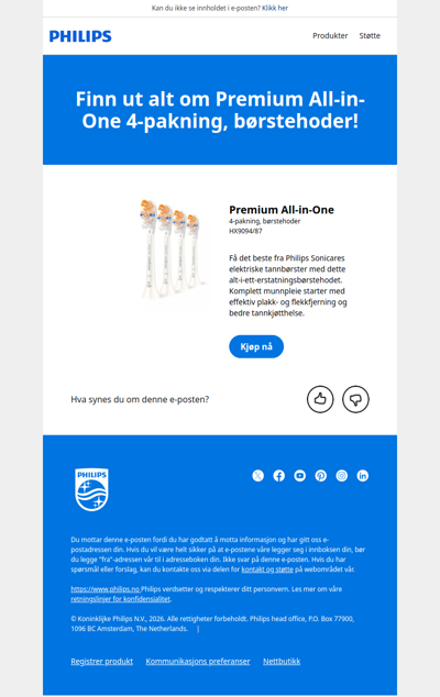 Finn ut alt om Premium All-in-One 4-pakning, børstehoder