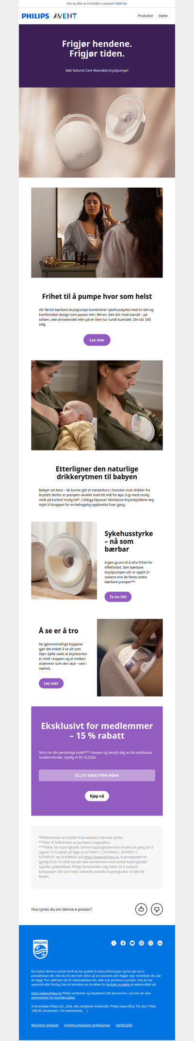Brystpumpen som passer inn i dagen – ikke omvendt