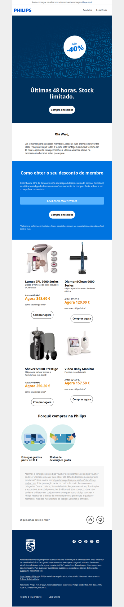 LEMBRETE: Acesso antecipado Black Friday