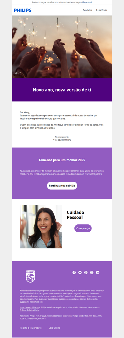 Entra em 2025 com a Philips