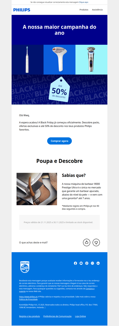 A Black Friday chegou: até 50% de desconto 🖤