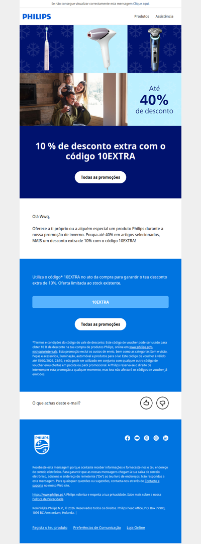 ⏰ Última oportunidade: Até 40 % de desconto + 10 % extra