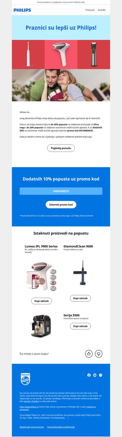 Praznični popusti do 30%! ✨