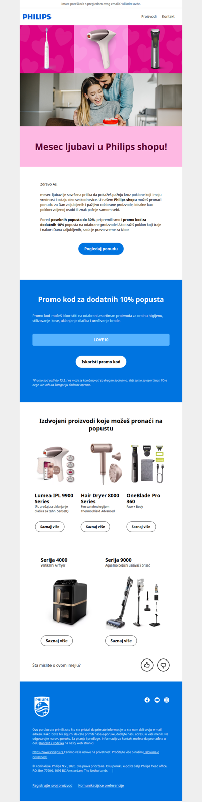 Mesec ljubavi u Philips shopu!