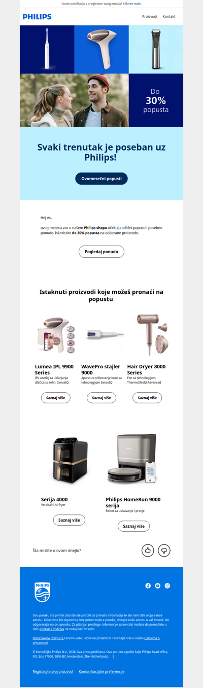 Philips popusti do 30% i posebne ponude💙