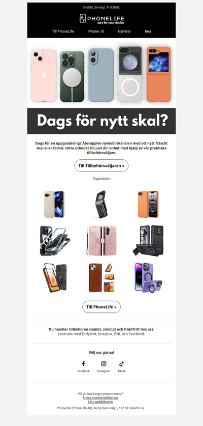 Ett nytt snyggt skal?