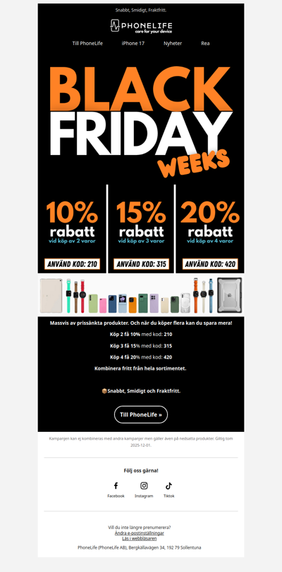 🧡 BLACK FRIDAY WEEKS