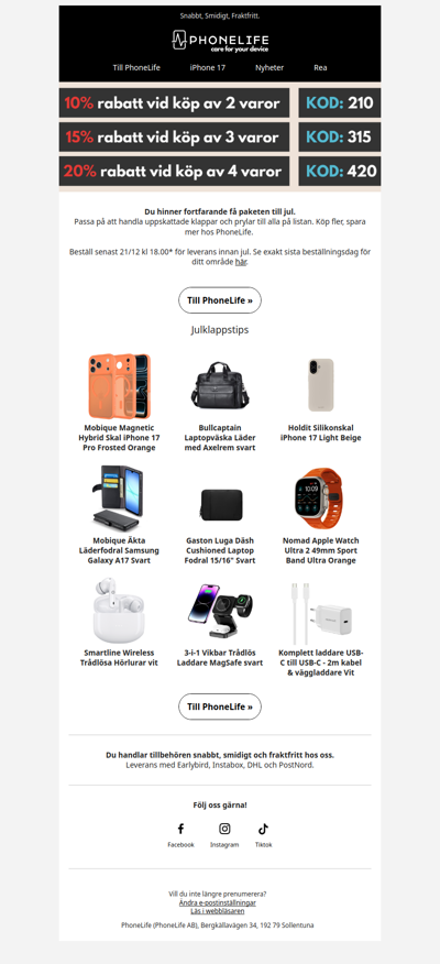 Än finns det tid. Köp flera spara mera. 🎁