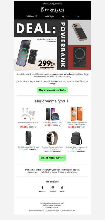 Slipp batteripanik! 🔋 Månadens deal är här