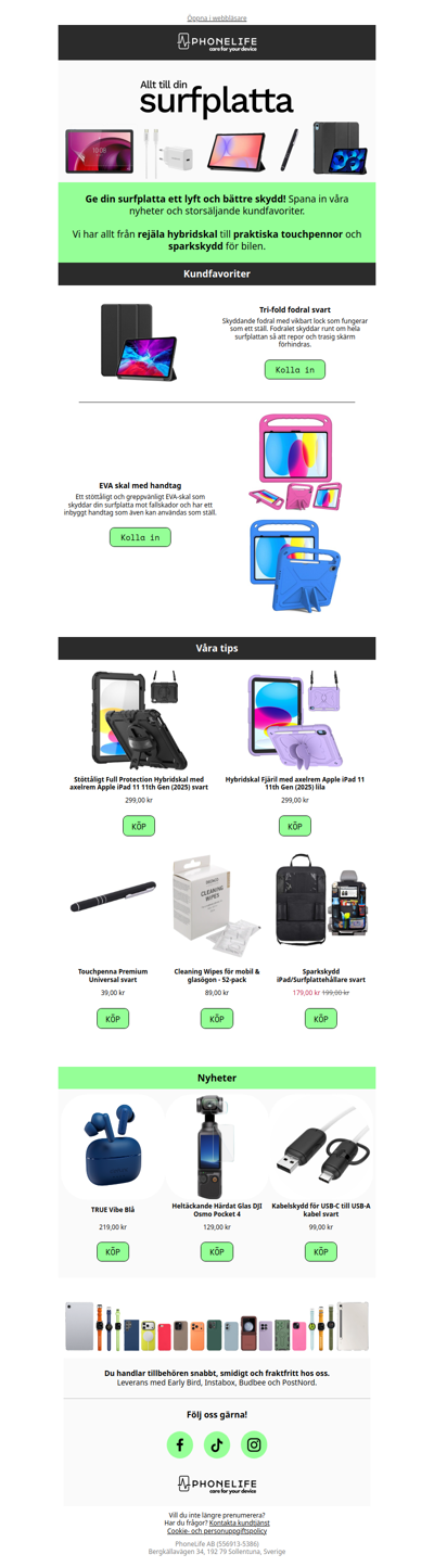 Ge din surfplatta ett lyft (och bättre skydd!) 📱