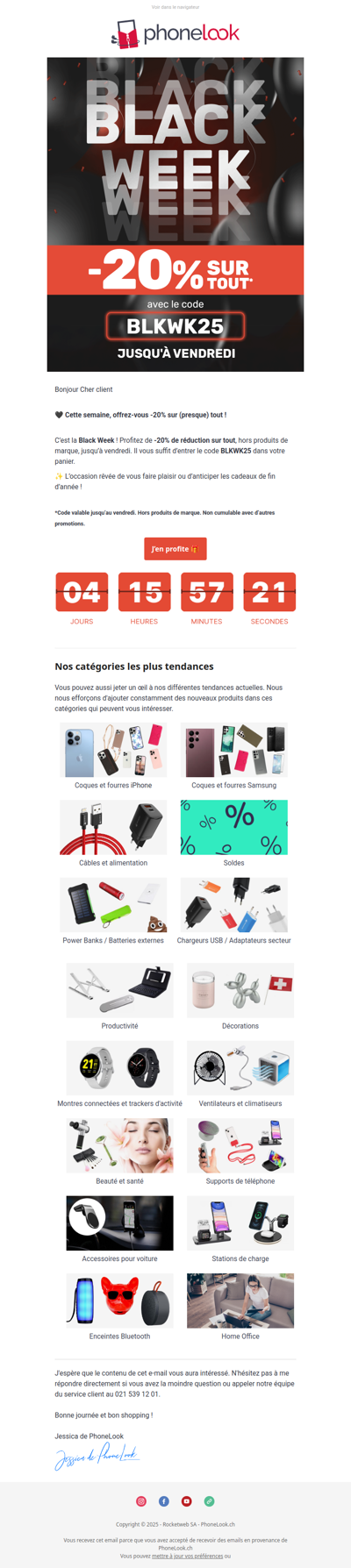 🖤 BLACK WEEK : -20% sur TOUT ! 🎉