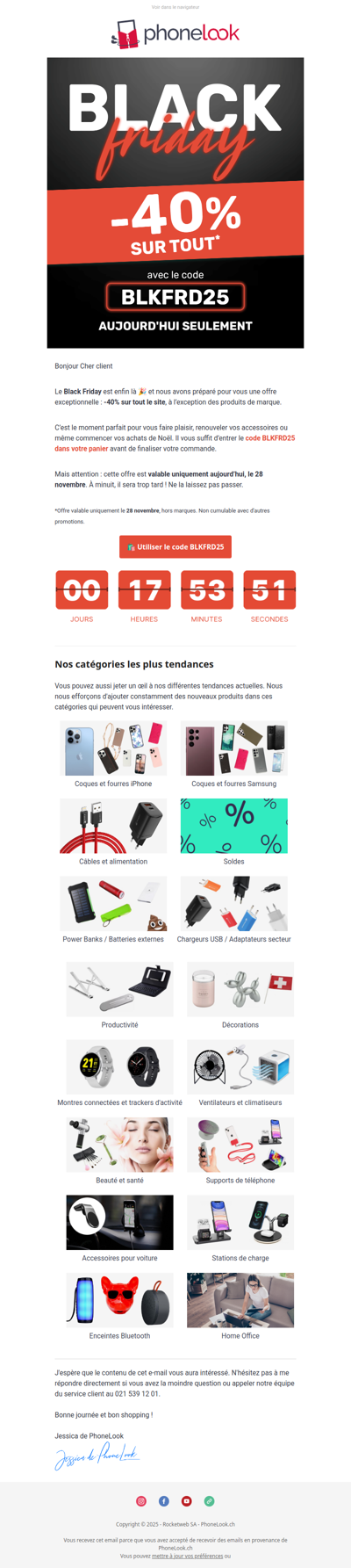 🖤 BLACK FRIDAY : -40% sur TOUT ! 🔥