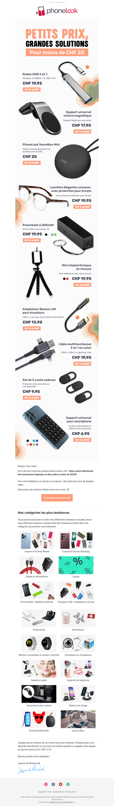 Tout à moins de 20CHF 🎯