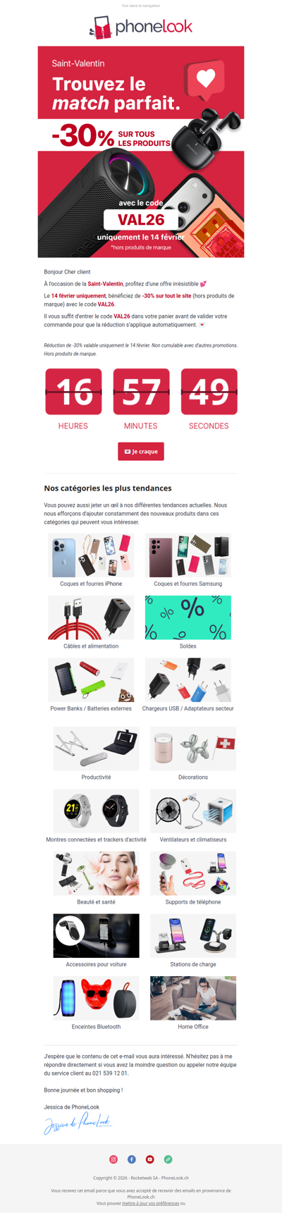 💘 -30% pour la Saint-Valentin… seulement 24h !