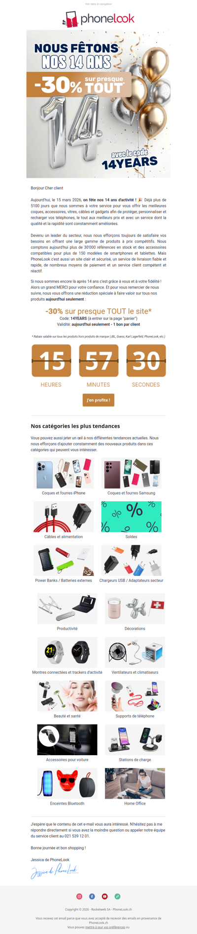 On fête nos 14 ans ! 🎉 -30% sur TOUT*