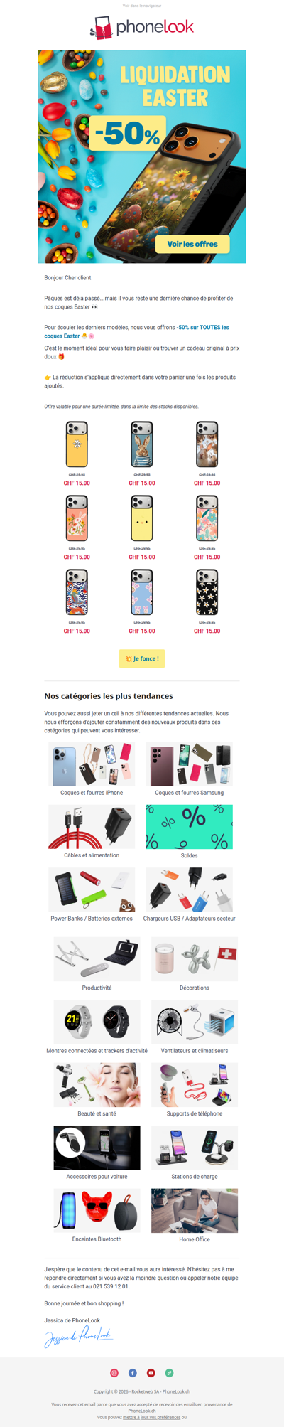 🔥 Liquidation Easter : tout à -50%