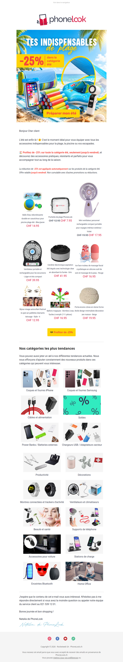 🏖️ Préparez votre été avec -25 % !