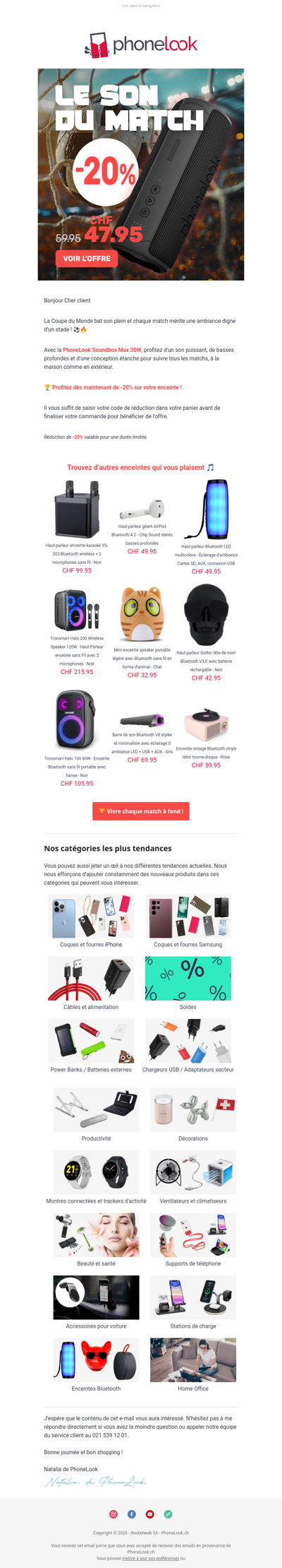 ⚽ Ne manquez aucun but : -20% sur la Soundbox Max