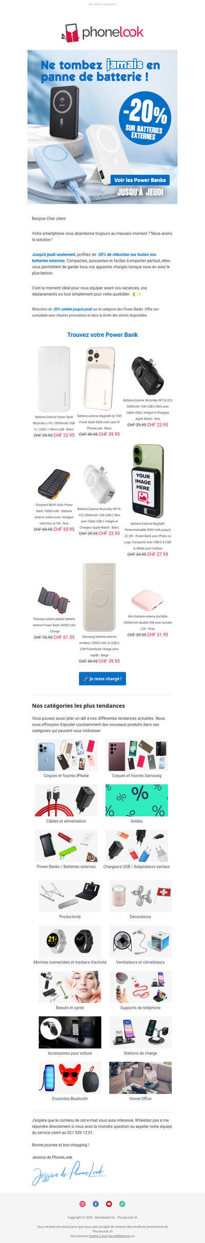 ⚡ Gardez toujours de l'énergie avec -20%