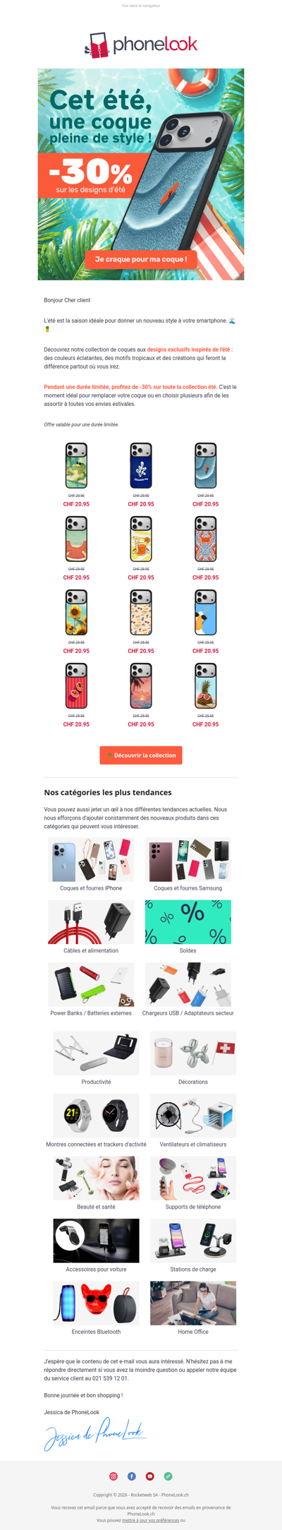 ☀️ -30% sur toutes les coques d'été 😍
