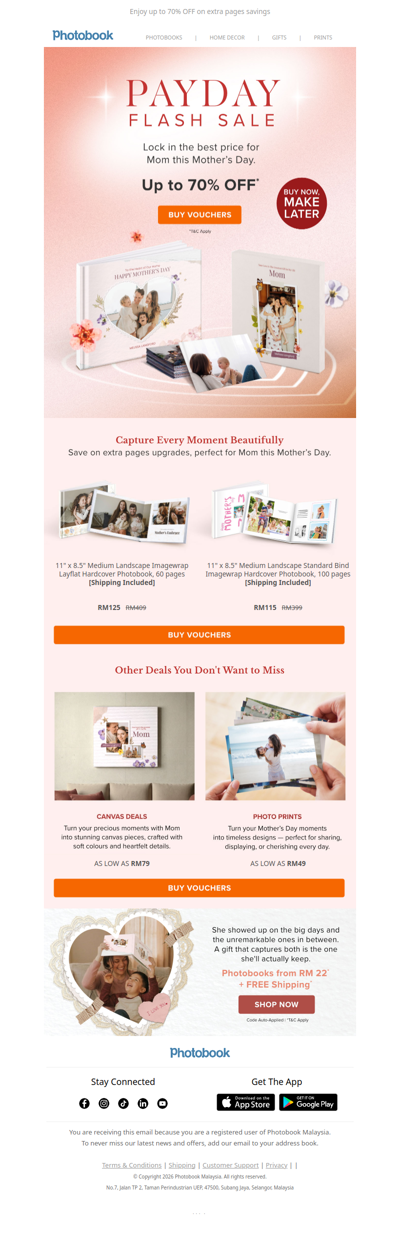 Payday Flash: Save More for Mom 💖