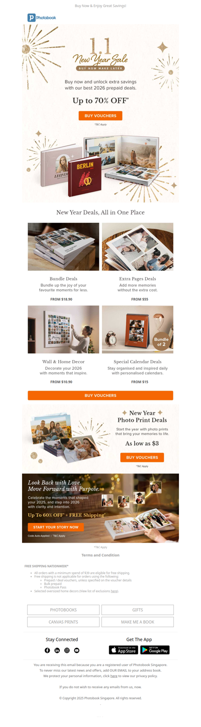 1.1 Sale Up to 70% OFF New Year Deals 🎉