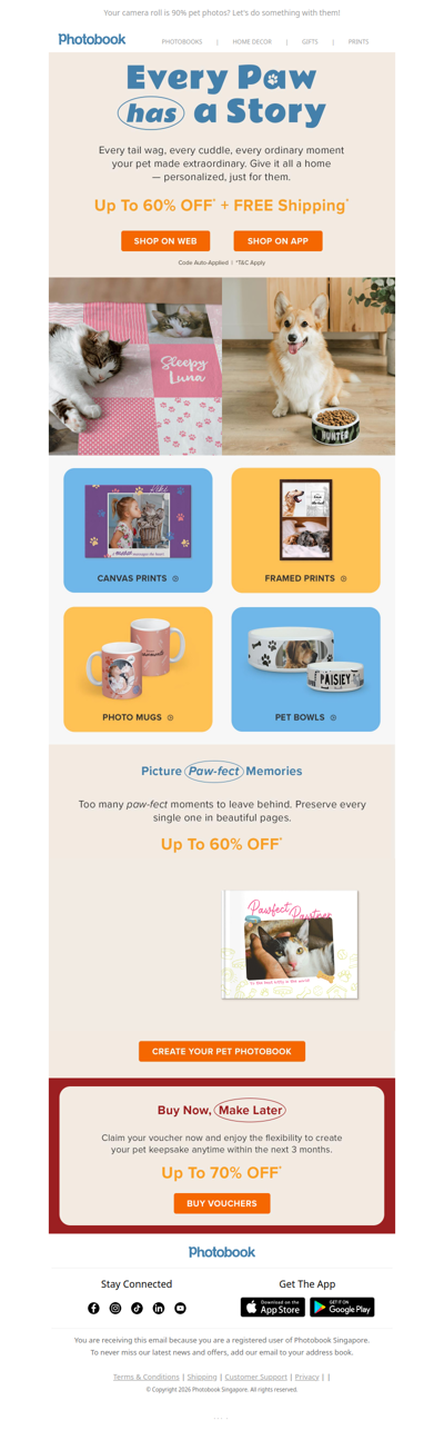 🐾 The Pets Campaign is LIVE! Up to 60% OFF!