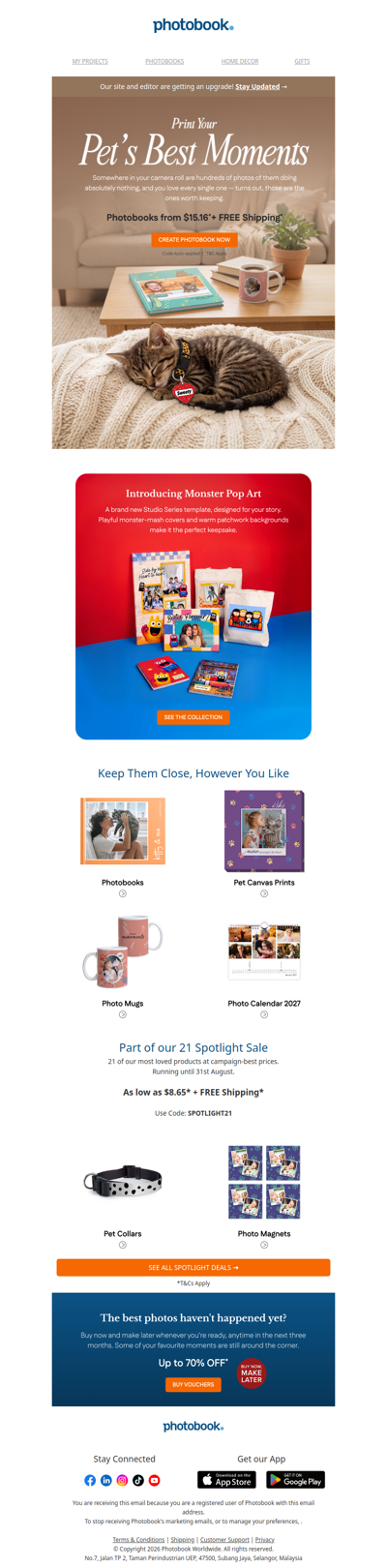 Turn your pet's photos Into keepsakes 🐾